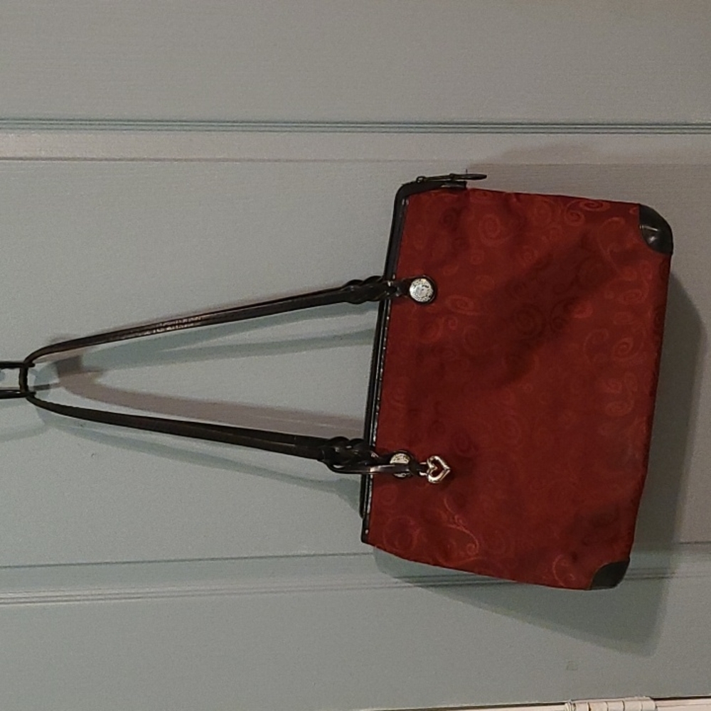 Brighton red swirl tote